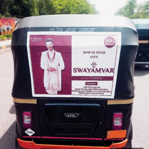 Auto Back Sticker advertising service